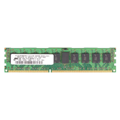 Micron MT18JSF25672PY-1G1D1AB | 2GB DDR3-1066MHz PC3-8500 ECC Registered RDIMM CL7 1Rx4 1.5V 240-Pin Memory Module Refurbished -  refurbished available on Gotodirect