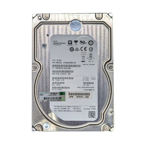 HP 871679-001 | 4TB 7200RPM SAS 12Gb/s LFF 3.5-inch Midline Hard Drive for MSA Storage Array Refurbished - Hewlett-Packard (ou HP en abrégé) refurbished available on Gotodirect