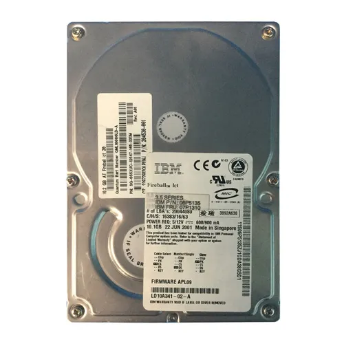 IBM 06P5135 | 10.1GB 4500RPM IDE Ultra ATA/100 (ATA-6) 128MB Cache 3.5-Inch Hard Drive Refurbished -  refurbished available on Gotodirect