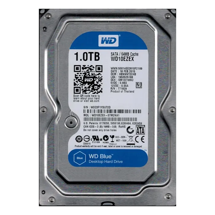 Western Digital WD10EZEX-07M2NA1 | Blue 1TB 3.5-inch 6GB/s SATA 7200RPM 64MB Cache Desktop Hard Drive Refurbished - Western Digital refurbished available on Gotodirect