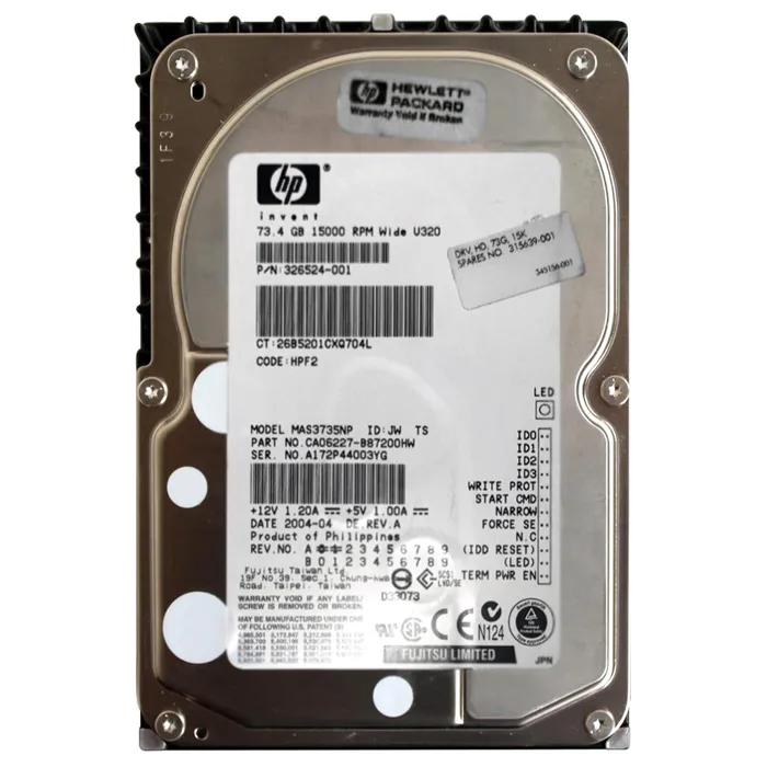 Buy HP 315639-001 | 72.8GB 15000RPM Ultra320 SCSI LVD 68-Pin 3.5-Inch Hard Drive Refurbished - $659.98 HP 315639-001 | 72.8GB 15000RPM Ultra320 SCSI LVD 68-Pin 3.5-Inch Hard Drive Refurbished - Hewlett-Packard (ou HP en abrégé) refurbished available on Gotodirect