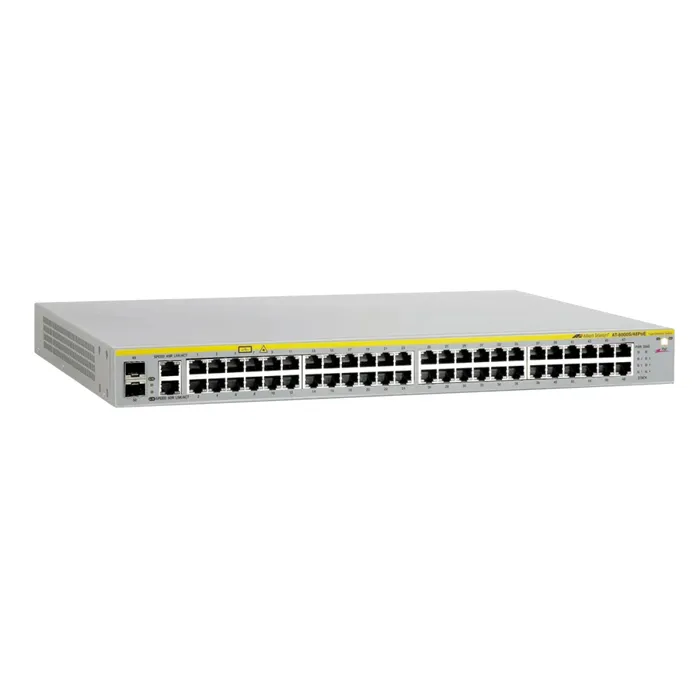 Allied Telesis AT-8000S/48-POE-30 | 48-Ports POE Stackable Managed Fast Ethernet Switch with 2x 10/100/1000T SFP Combo uplinks Refurbished -  refurbished available on Gotodirect