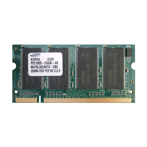 Samsung M470L322DT0-CB0 | 256MB DDR-266MHz PC-2100 Non-ECC Unbuffered SODIMM CL2.5 2Rx16 2.5V 200-Pin Memory Module Refurbished - Samsung refurbished available on Gotodirect