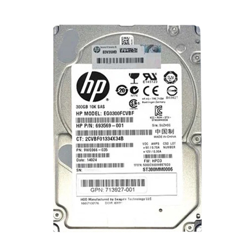 HP 713927-001 | 300GB 10000RPM SAS 6Gb/s SFF Hot-Pluggable 2.5-inch Hard Drive Refurbished - Hewlett-Packard (ou HP en abrégé) refurbished available on Gotodirect