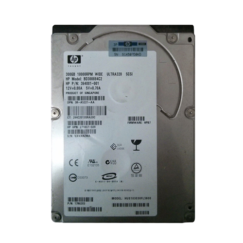 Buy HP BD3008842C | 300GB 10000RPM Ultra320 SCSI 8MB Cache Hot-Swappable 3.5-inch Hard Drive Refurbished - $135.00 HP BD3008842C | 300GB 10000RPM Ultra320 SCSI 8MB Cache Hot-Swappable 3.5-inch Hard Drive Refurbished - Hewlett-Packard (ou HP en abrégé) refurbished available on Gotodirect