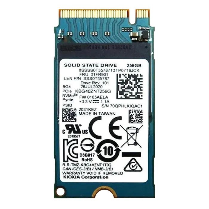 Lenovo 01FR901 | 256GB TLC PCI Express 3.0 x2 NVMe M.2 2242 Internal Solid State Drive Refurbished - Lenovo refurbished available on Gotodirect