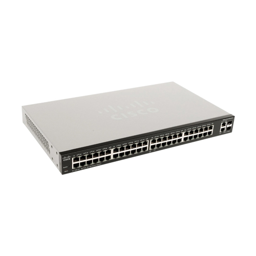 Cisco SLM248GT-NA-RF | Small Business 200 Series SF200-48 48 x Ports 10/100Base-T + 2 x Ports Combo SFP (mini-GBIC) Rack-Mountable Layer 2 Managed Fast Ethernet Network Switch Refurbished - Cisco Systems Inc. refurbished available on Gotodirect