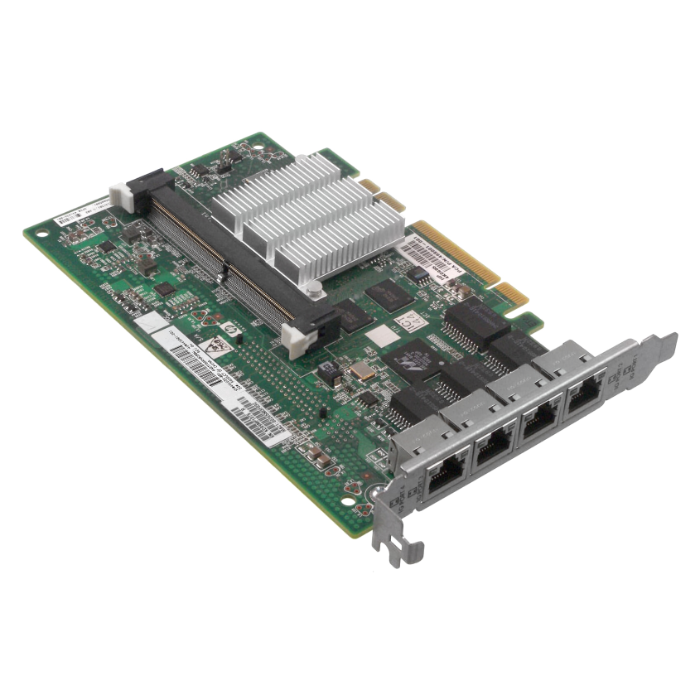 HP 468001-001 | Quad-Ports RJ-45 1Gb/s 10Base-T/100Base-TX/1000Base-T Gigabit Ethernet PCI Express 2.0 x8 Multifunction Server Network Adapter Refurbished - Hewlett-Packard (ou HP en abrégé) refurbished available on Gotodirect