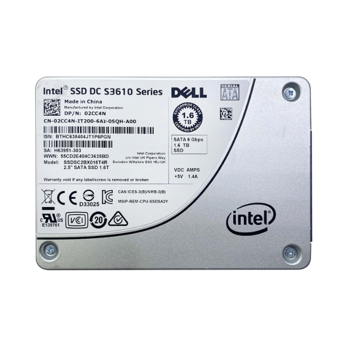 Intel SSDSC2BX016T4 | DC S3610 1.6TB Multi-Level Cell SATA 6Gb/s 2.5-Inch Solid State Drive Refurbished - Intel refurbished available on Gotodirect