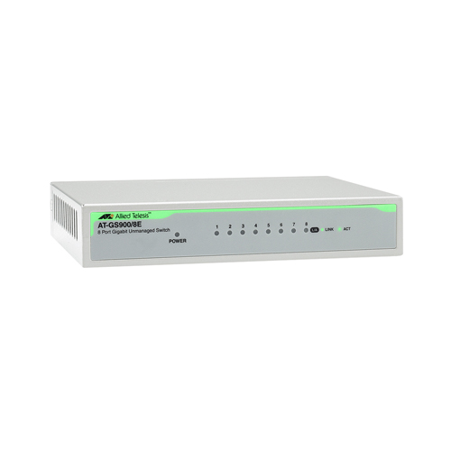Allied Telesis AT-GS900/8E-20 | GS900 Series 8 x Ports 1000Base-T Rack-mountable Layer 2 Unmanaged Gigabit Ethernet Network Switch Refurbished -  refurbished available on Gotodirect