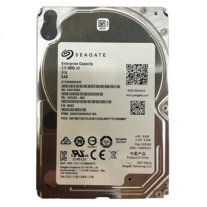 Seagate ST2000NX0433 | Exos 7E2000 Series 2TB 7200RPM SAS 12Gb/s 128MB Cache (512n) 2.5-Inch Enterprise Hard Drive Refurbished - Seagate refurbished available on Gotodirect