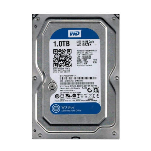 Western Digital WD10EZEX-21M2NA0 | Blue 1TB 3.5-inch 6GB/s SATA 7200RPM 64MB Cache Desktop Hard Drive Refurbished - Western Digital refurbished available on Gotodirect