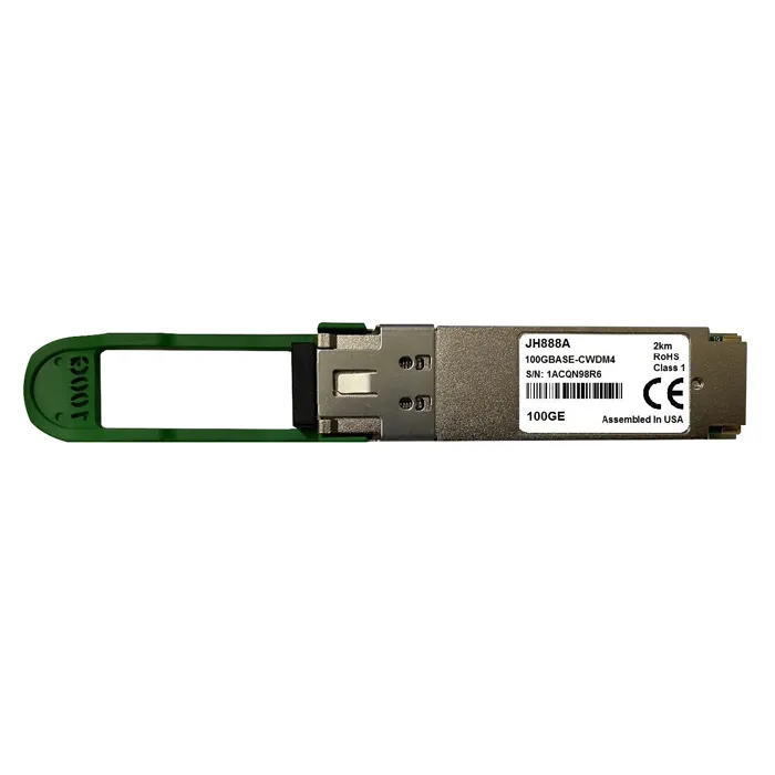 HP JH888A | Arista 100Gb/s 100GBase-CWDM4 Single-Mode Fibre 2km 1310nm Duplex LC Connector QSFP28 Transceiver Module Refurbished - Hewlett-Packard (ou HP en abrégé) refurbished available on Gotodirect