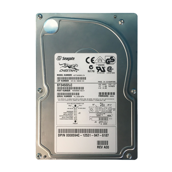 Seagate 9K8006-021 | Cheetah 9LP Series 4.55GB 10000RPM Wide Ultra2 SCSI 1MB Cache (CE) 80-Pin 3.5-Inch Hard Drive Refurbished - Seagate refurbished available on Gotodirect