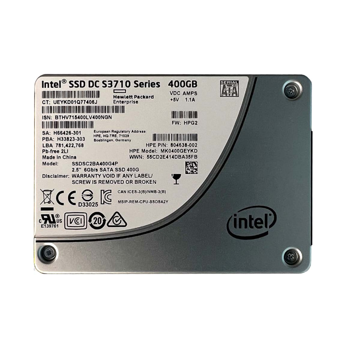 HP MK0400GEYKD | 400GB Multi-Level Cell SATA 6Gb/s Write Intensive 2.5-Inch Solid State Drive for ProLiant BL460c Gen10 Refurbished - Hewlett-Packard (ou HP en abrégé) refurbished available on Gotodirect