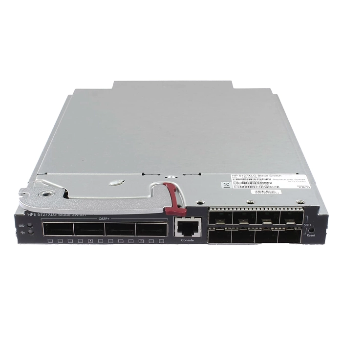 HP 797211-001 | 6127XLG 12-Ports (8x 10 Gigabit SFP+ Ports & 4x 40 Gigabit QSFP+ Ports) Layer 3 Managed Blade Switch with 1x RJ-45 Console Port Refurbished - Hewlett-Packard (ou HP en abrégé) refurbished available on Gotodirect