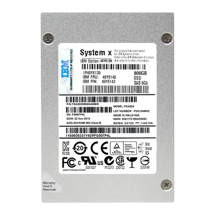 IBM 49Y6140 | 800GB Multi-Level Cell SAS 6Gb/s 2.5-Inch Solid State Drive Refurbished -  refurbished available on Gotodirect