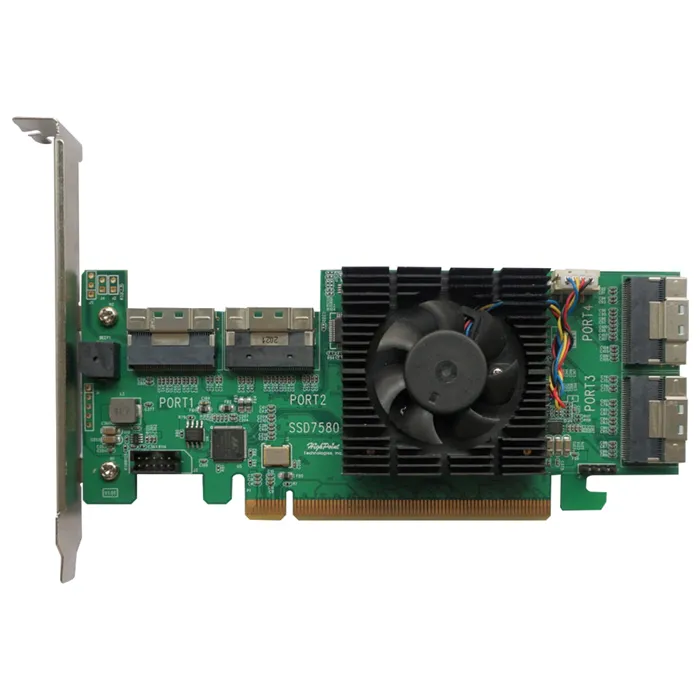 HighPoint ROCKET-1580 | Rocket 1580 8-Port PCI Express 4.0 x16 NVMe U.2 Host Bus Adapter Refurbished -  refurbished available on Gotodirect
