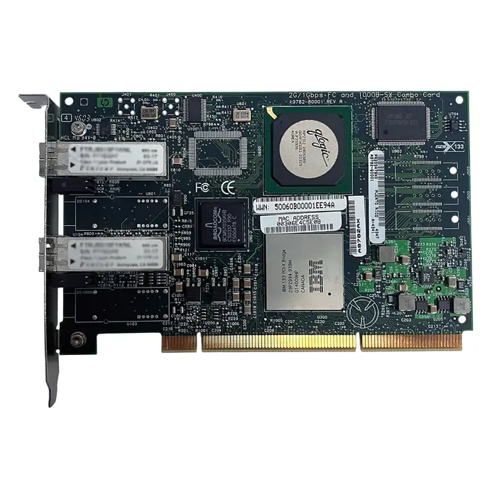 HP A9782AX | PCI-X 2Gb Fibre Channel/1000Base-SX Host Bus Adapter Refurbished - Hewlett-Packard (ou HP en abrégé) refurbished available on Gotodirect