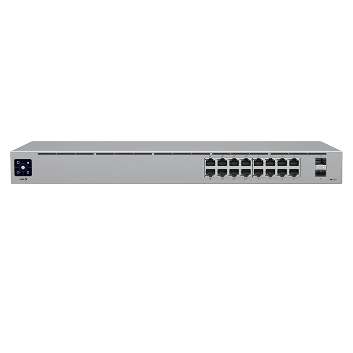 Ubiquiti USW-16-POE | 16-Ports Layer 2 PoE Switch with Silent Fanless Cooling System Refurbished - Ubiquiti refurbished available on Gotodirect