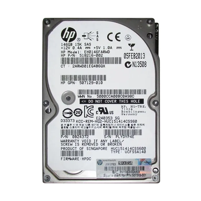 Buy HP EH0146FARWD | 146GB 15000RPM SAS 6Gb/s Hot-Pluggable Dual Port SFF 2.5-inch Hard Drive for Gen1/7 ProLiant Server Refurbished - $77.69 HP EH0146FARWD | 146GB 15000RPM SAS 6Gb/s Hot-Pluggable Dual Port SFF 2.5-inch Hard Drive for Gen1/7 ProLiant Server Refurbished - Hewlett-Packard (ou HP en abrégé) refurbished available on Gotodirect