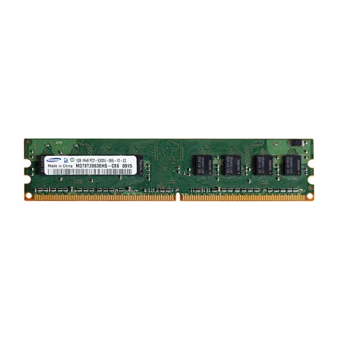 Samsung M378T2863EHS-CE6 | 1GB DDR2-667MHz PC2-5300 Non-ECC Unbuffered UDIMM CL5 1Rx8 1.8V 240-Pin Memory Module Refurbished - Samsung refurbished available on Gotodirect