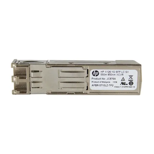 HP JC876-61001 | X126 1Gb/s 1000Base-SX Multi-Mode Fibre 850nm 550m LC Connector SFP (mini-GBIC) Transceiver Module Refurbished - Hewlett-Packard (ou HP en abrégé) refurbished available on Gotodirect