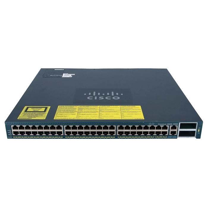 Cisco WS-C4948-10GE-4948 | Catalyst 4900 Series C4948-10GE 48 x RJ-45 Ports 10/100/1000Base-T + 2 x XFP 10GE Ports Layer 3 Managed Rack-mountable Gigabit Ethernet Network Switch Refurbished - Cisco Systems Inc. refurbished available on Gotodirect