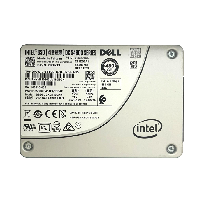 Intel SSDSC2KG480G701 | DC S4600 480GB Triple-Level Cell SATA 6Gb/s 2.5-Inch Solid State Drive Refurbished - Intel refurbished available on Gotodirect