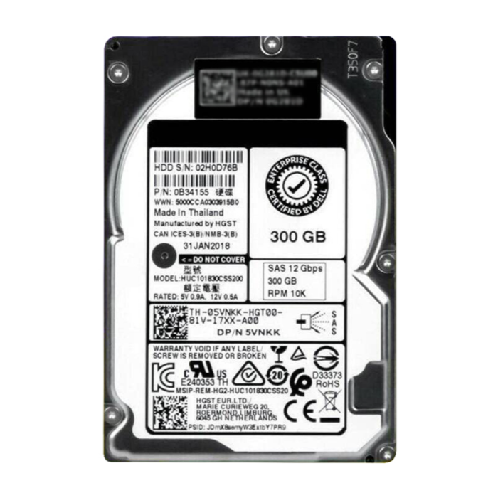 HGST HUC101830CSS200 | Ultrastar C10K1800 Series 300GB 10520RPM SAS 12Gb/s 128MB Cache 512n (Instant Secure Erase) 2.5-inch Hard Drive Refurbished - HGST (a subsidiary of Western Digital) refurbished available on Gotodirect