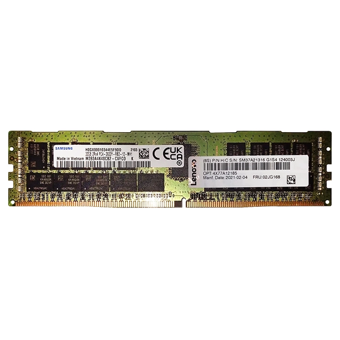 Lenovo 02JG168 | 32GB DDR4-2933MHz PC4-23400 ECC Registered RDIMM CL21 2Rx4 1.2V 288-Pin Memory Module Refurbished - Lenovo refurbished available on Gotodirect