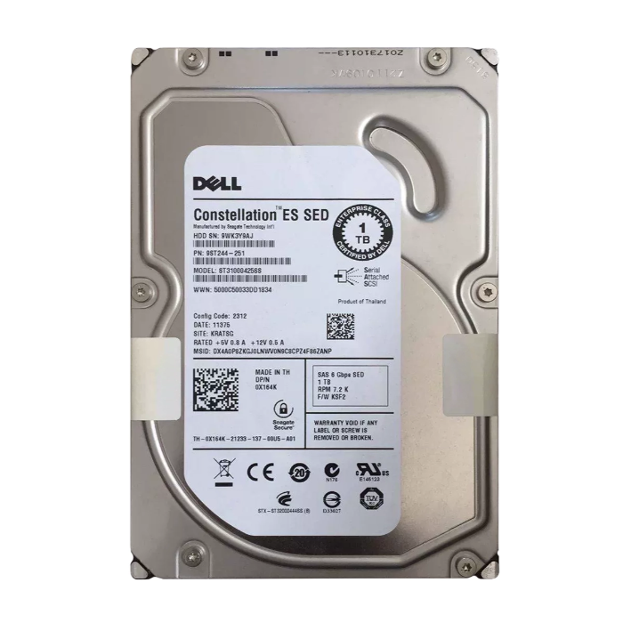 Seagate ST31000425SS | Constellation ES Series 1TB 7200RPM SAS 6Gb/s 16MB Cache (SED) 3.5-Inch Hard Drive Refurbished - Seagate refurbished available on Gotodirect