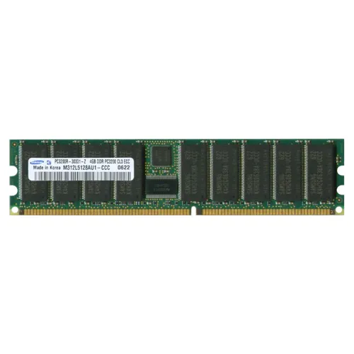 Samsung M312L5128AU1-CCC | 4GB DDR-400MHz PC3200 ECC Registered RDIMM CL3 1Rx4 2.5V 184-Pin Memory Module Refurbished - Samsung refurbished available on Gotodirect