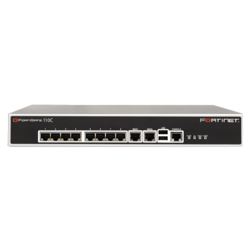 Fortinet FORTIGATE-110C | FortiGate 110C 8 x Ports 10/100Base-TX + 2 x Ports RJ-45 WAN Security Appliance Refurbished - Fortinet refurbished available on Gotodirect