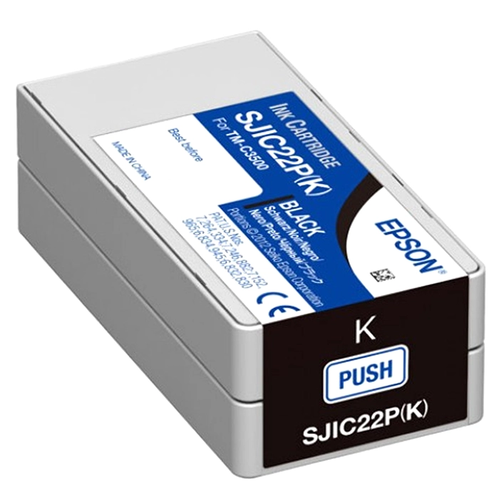 Epson C33S020577 | Ink Cartridge - Black for ColorWorks C3500 Color Label Printer Refurbished - Epson refurbished available on Gotodirect