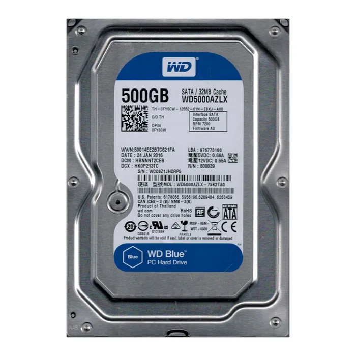 Western Digital WD5000AZLX-75K2TAO | Blue 500GB 3.5-inch 6GB/s SATA 7200RPM 32MB Cache Desktop Hard Drive Refurbished - Western Digital refurbished available on Gotodirect