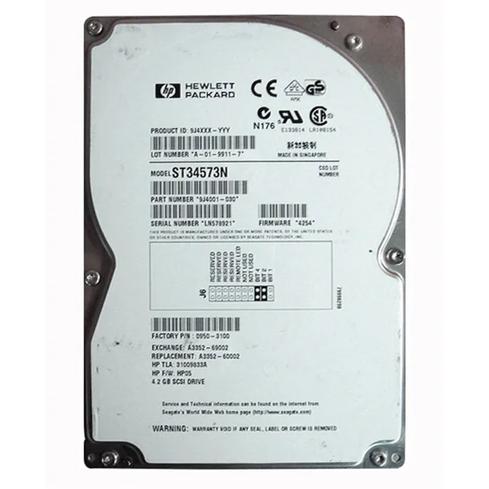 Seagate ST34573N | BarraCuda 9LP Series 4.55GB 7200RPM Fast SCSI 512KB Cache 3.5-Inch Hard Drive Refurbished - Seagate refurbished available on Gotodirect