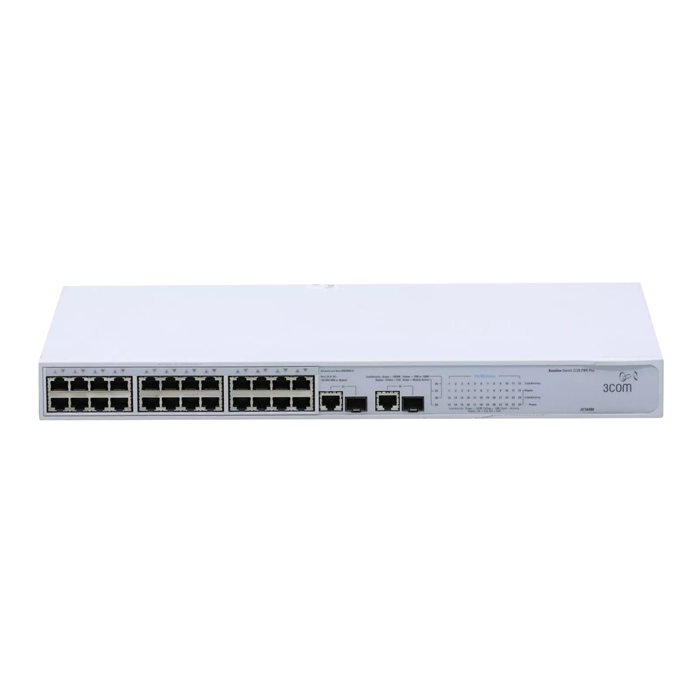 3Com 3C16490 | Baseline 2226 PWR Plus Switch 24 x 10/100Base-TX LAN 2 x 10/100/1000Base-T LAN 2 x SFP (mini-GBIC) Ethernet Switch Refurbished -  refurbished available on Gotodirect