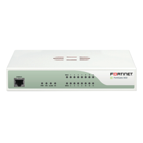 Fortinet FG-90D | FortiGate 90D Series 14 x Ports 1000Base-T + 2 x Ports 1GbE RJ-45 WAN Network Security Firewall Appliance Refurbished - Fortinet refurbished available on Gotodirect