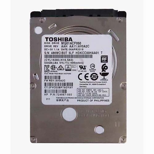 HP 724967-002 | 500GB 7200RPM SATA 6Gb/s 16MB Cache SFF 2.5-inch Hard Drive Refurbished - Hewlett-Packard (ou HP en abrégé) refurbished available on Gotodirect