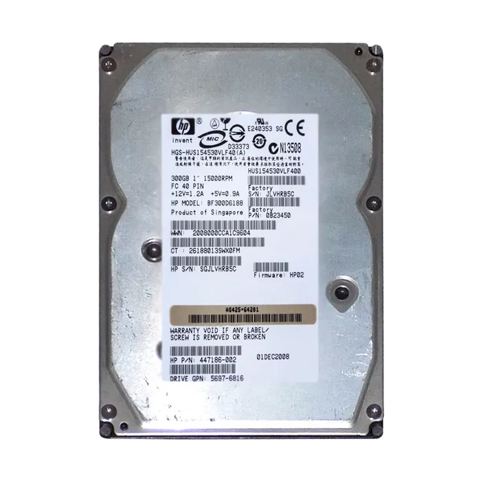 Buy HP 447186-002 | 300GB 15000RPM Fibre Channel 2Gb/s Hot-Pluggable Dual Port 3.5-inch Hard Drive Refurbished - $106.30 HP 447186-002 | 300GB 15000RPM Fibre Channel 2Gb/s Hot-Pluggable Dual Port 3.5-inch Hard Drive Refurbished - Hewlett-Packard (ou HP en abrégé) refurbished available on Gotodirect