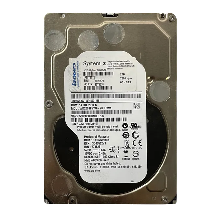 IBM 90Y8573 | 2TB 7200RPM SAS 6Gb/s Hot Swappable 3.5-Inch Hard Drive for System x3650 M2 Refurbished -  refurbished available on Gotodirect