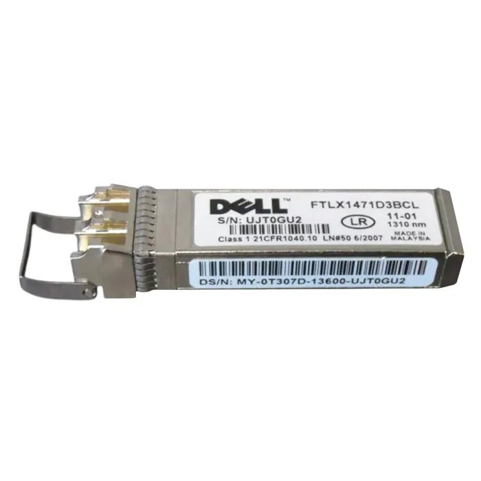 Dell 0T307D | 10Gb/s 10GBase-LR Single-Mode Fibre 1310nm 10km LC Connector SFP+ Transceiver Module Refurbished - Dell refurbished available on Gotodirect
