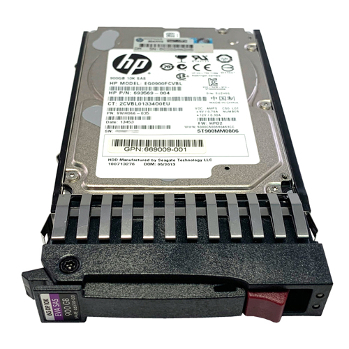 HP 665749-001 | 900GB 10000RPM SAS 6Gb/s Hot-Pluggable Dual Port SFF 2.5-inch Enterprise Hard Drive for EVA P6000 Series Storage Enclosures Refurbished - Hewlett-Packard (ou HP en abrégé) refurbished available on Gotodirect