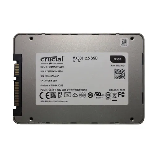 Crucial CT275MX300SSD1 | MX300 275GB Triple-Level Cell SATA 6Gb/s 2.5-Inch Solid State Drive Refurbished - Crucial refurbished available on Gotodirect