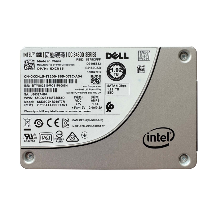 Dell XCN15 | 1.92TB Triple-Level Cell SATA 6Gb/s Hot-Pluggable Read Intensive 2.5-Inch Solid State Drive for PowerEdge Server Refurbished - Dell refurbished available on Gotodirect