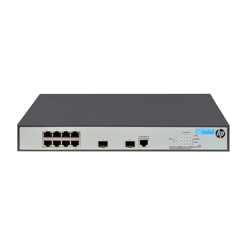 HP JG921-61001 | OfficeConnect 1920 Series 1920-8G-PoE+ (65W) 8 x RJ-45 PoE+ 10/100/1000Base-T and 2 x SFP (mini-GBIC) Ports Layer 3 Managed Gigabit Ethernet Network Switch Refurbished - Hewlett-Packard (ou HP en abrégé) refurbished available on Gotodirect