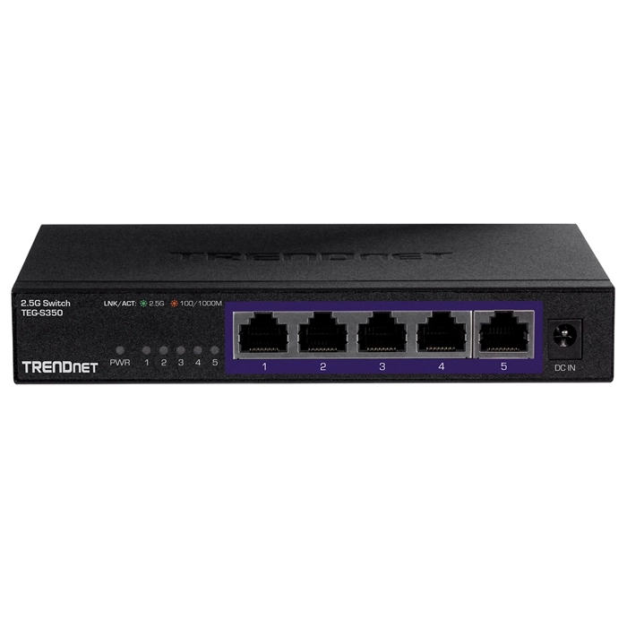 TRENDnet TEG-S350 | 5-Ports 2.5GBase-T RJ-45 GbE Wall-mountable Gigabit Ethernet Network Switch Refurbished -  refurbished available on Gotodirect