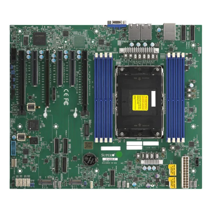 Supermicro MBD-X14SBI-F | Intel Xeon 6700/6500 Series Processors with P-cores or 6700 Series SoC Single Socket E2 LGA4710 Max 1TB DDR5 ATX Server Motherboard Refurbished -  refurbished available on Gotodirect