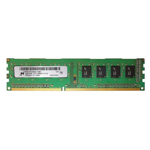 Micron MT8JTF51264AZ-1G6E1 | 4GB DDR3-1600MHz PC3-12800 Non-ECC Unbuffered UDIMM CL11 1Rx8 1.5V 240-Pin Memory Module Refurbished -  refurbished available on Gotodirect